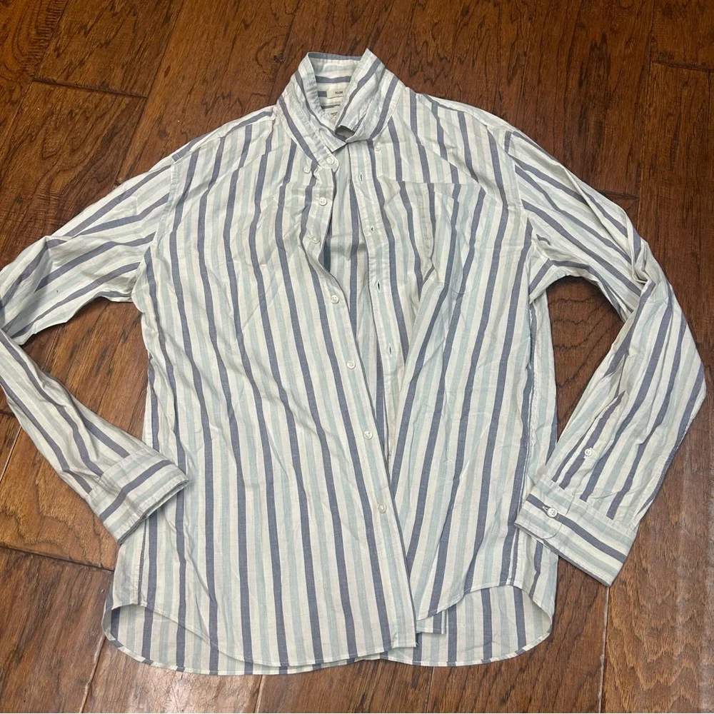 J. Crew men’s Cotton‎ Striped Button-Down Shirt